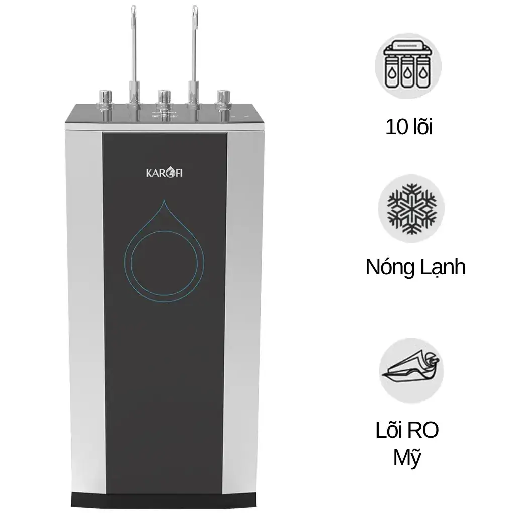 Máy lọc nước nóng lạnh Karofi KAD-C55 10 lõi