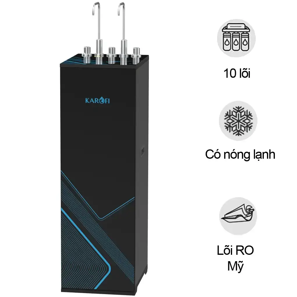 Máy Lọc Nước Nóng Lạnh Nguội Karofi KAD-D61 10 Lõi