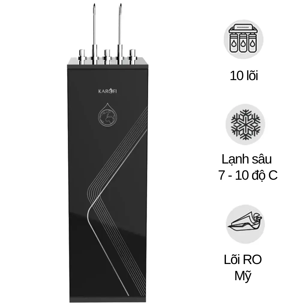 Máy Lọc Nước Nóng Lạnh Nguội KAROFI KAD-M28 10 Lõi