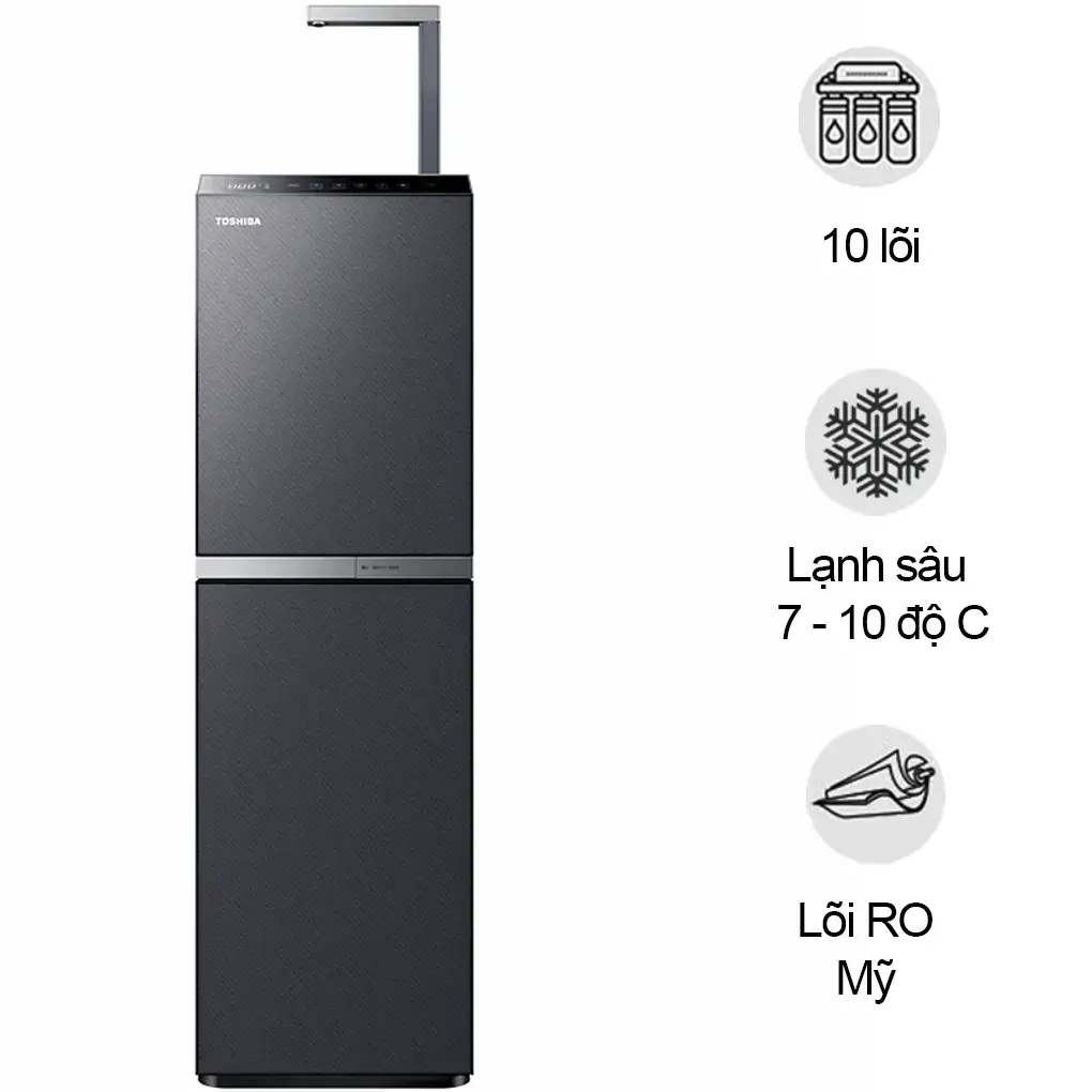 Máy Lọc Nước RO Nóng Nguội Lạnh Toshiba TWP-W2396SVN(M) 10 Lõi